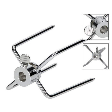 2pcs Rotisserie Spit Forks Roast Chicken Fork Kabob Skewer BBQ Spit Forks Gyro.