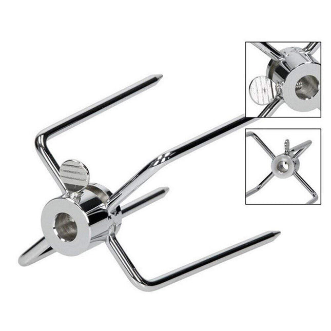 2pcs Rotisserie Spit Forks Roast Chicken Fork Kabob Skewer BBQ Spit Forks Gyro.