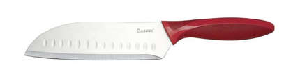 17.5cm Culinare Santoku Knife Chef Cutlery Stainless Steel Kitchen Cutting.