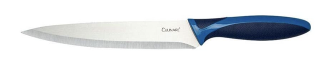19.5cm Culinare Stainless Steel Carving Knife With Blue Blade Cover.