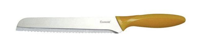 20.5cm Culinare Bread Knife Stainless Steel Kitchen Chef with Cover.