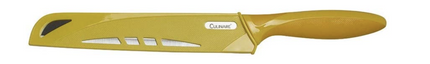 20.5cm Culinare Bread Knife Stainless Steel Kitchen Chef with Cover.