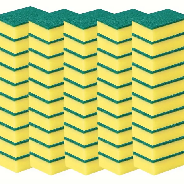 36x Scourer Sponges Strong Commercial Grade Regular Duty 15x10x3cm Bulk.