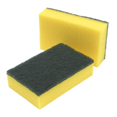 36x Scourer Sponges Strong Commercial Grade Regular Duty 15x10x3cm Bulk.
