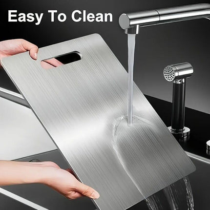 Stainless Titanium Steel Anti-Bacterial Mildew-Proof Cutting Chopping Board 23 x 34cm.