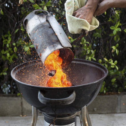 Large Chimney Starter Firewood Quick Rapid Charcoal Lighter Stove For Barbecue.