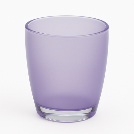 Bathroom Toothbrush Holder Caddy Storage Organizer Oval Tumbler Cup in Purple.