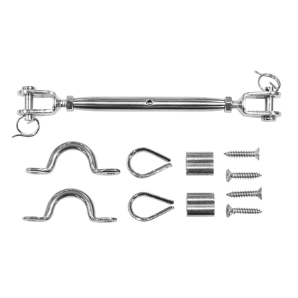 Pinnacle Hardware 316 Stainless Steel Marine Grade Jaw/Jaw Bottlescrew Balustradig Kit CHS033.