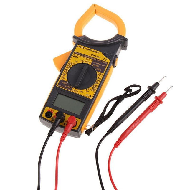 Digital Clamp Meter AC/DC Voltage Resistance Frequency DM6266 - Batteries Incl..