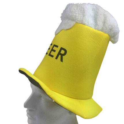 BEER HAT Drinking Mug Party Costume Accessory Fancy Dress Cap Halloween Unisex.