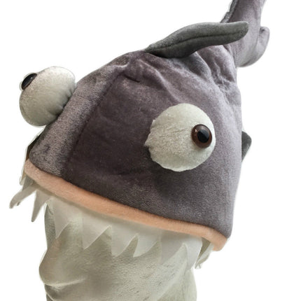 SHARK HAT Costume Accessory Fish Halloween Fancy Dress Up Party  Cap Headgear.