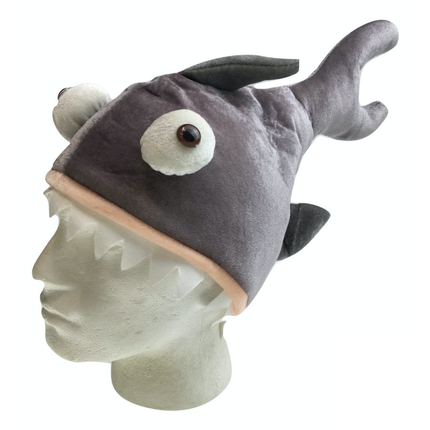 SHARK HAT Costume Accessory Fish Halloween Fancy Dress Up Party  Cap Headgear.