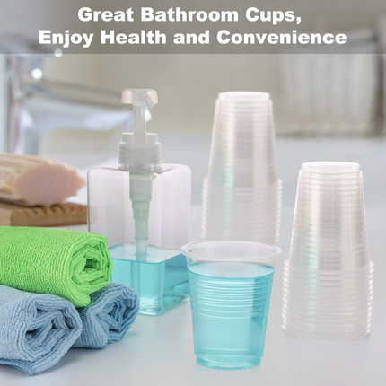 2400x 6oz (180ml) Premium Plastic Clear Cups Extra Strong PET BPA Free.