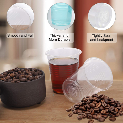 2400x 6oz (180ml) Premium Plastic Clear Cups Extra Strong PET BPA Free.