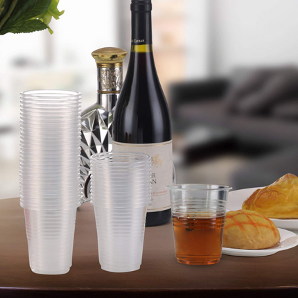 2400x 6oz (180ml) Premium Plastic Clear Cups Extra Strong PET BPA Free.