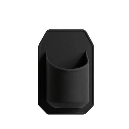 Silicone Shower Beer Holder Wall Mounted Beverage Can Rack Self Adhesive in Black.