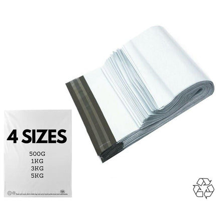 Enviro Recycled Courier Satchels Poly Mailer Bag Accredited Self Sealing Shipping - 5kg (510x435x50mm) - 250pcs.
