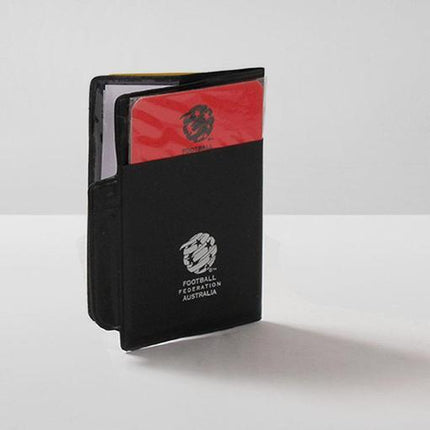 FFA Soccer Referee Cards Wallet Football Australia Endorsed Yellow Red Umpire.