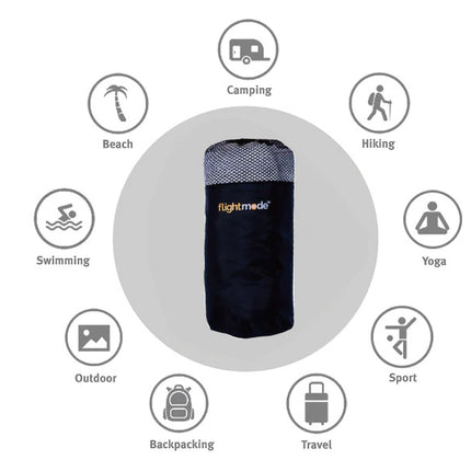 Microfibre Travel Towel Fast Drying Gym Sport Camping Swimming Hiking Workout.