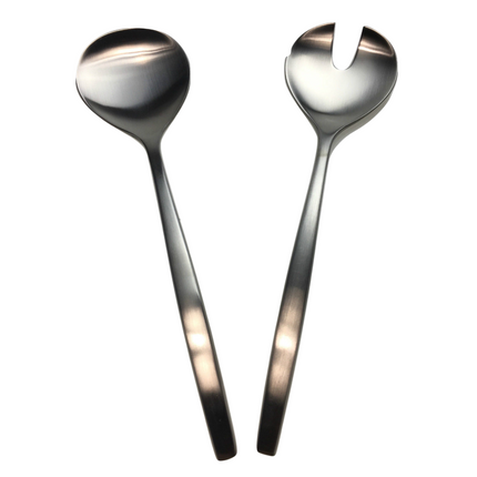 GROSVENOR Chill 2 Salad Servers 18/10 Stainless Steel Spoon Fork CHILL2SS.