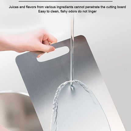 3x Stainless Titanium Steel Anti-Bacterial Mildew-Proof Cutting Chopping Boards.