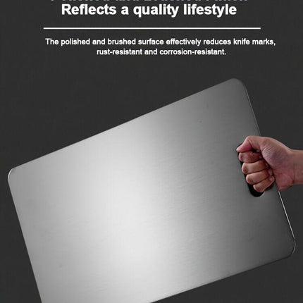 3x Stainless Titanium Steel Anti-Bacterial Mildew-Proof Cutting Chopping Boards.