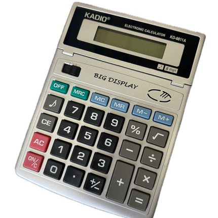 Desktop Electronic Calculator Basic 8-Digit Dual Power LCD Display for Office Business.