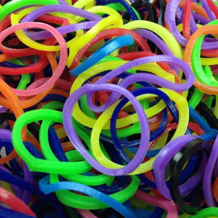 4800 LOOM BANDS Rubber Refill Kit DIY Magical Bracelet 192 S Clips 16 Hooks BULK - Rainbow.