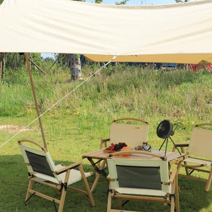 4 Chairs & 1 Table Set Bamboo Camping Folding Portable Outdoor Picnic Travel BBQ.
