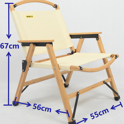 4 Chairs & 1 Table Set Bamboo Camping Folding Portable Outdoor Picnic Travel BBQ.