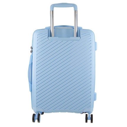 Pierre Cardin Inspired Milleni Luggage Bag Large in Blue + Milleni Waist Bag (2 Items).