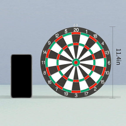12" Dartboard Dart Board with Steel Darts Professional Competition Party Game.