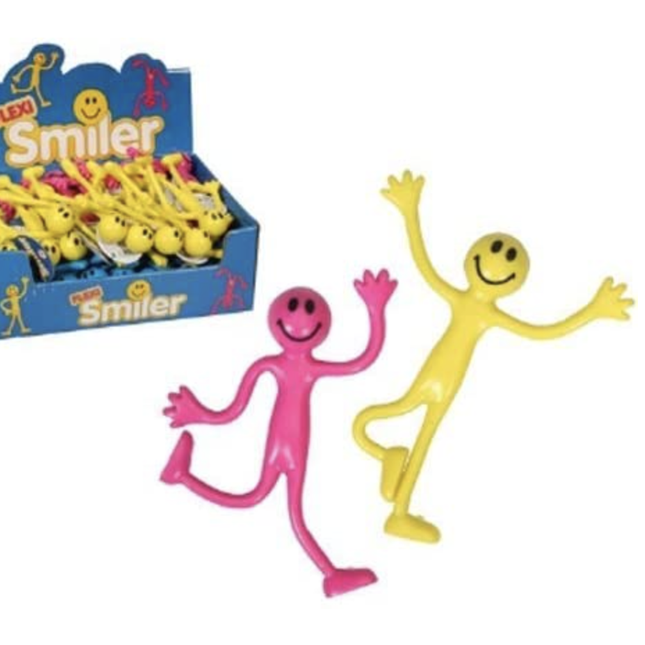 1x Bendy Smiley Man - Assorted.