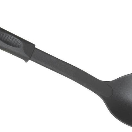 6x 32cm Nylon Serving Spoon in Black.
