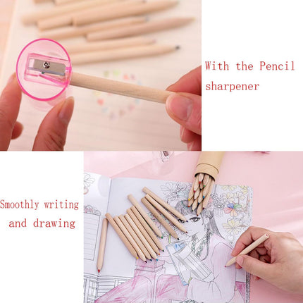 18pcs Mini Colour Pencils Junior Artist Coloured Pencils Kids Drawing Pencil.