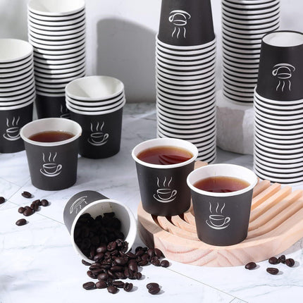 2400 Disposable Coffee Cups 4oz Extra Strong Takeaway Paper Take Away Bulk.