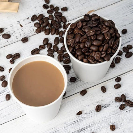 1000pcs 6oz Premium White Paper Coffee Takeaway Cups Bulk.