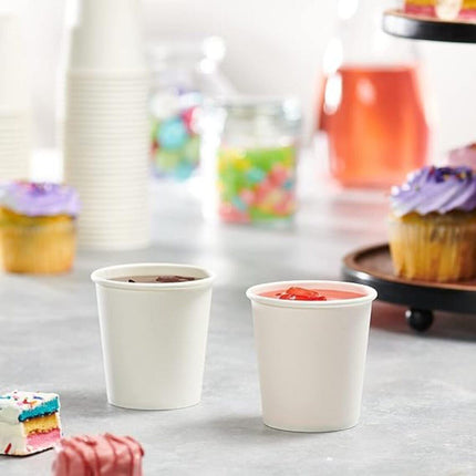 1000pcs 6oz Premium White Paper Coffee Takeaway Cups Bulk.