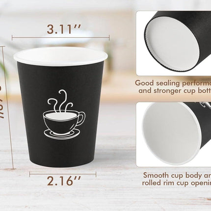 1200 Disposable Coffee Cups 8oz Extra Strong Takeaway Paper Take Away Bulk.
