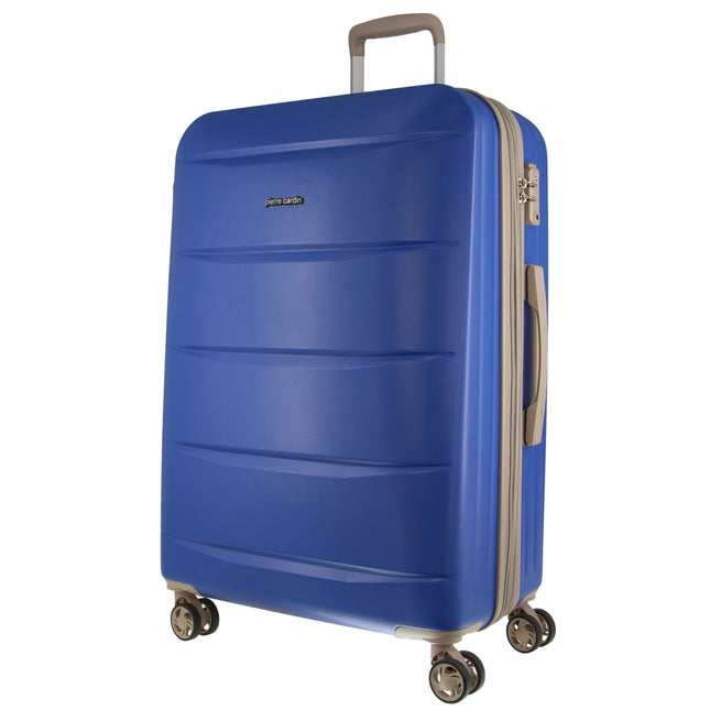 Pierre Cardin Hardshell Cabin Luggage Bag Travel Carry On TSA 54cm (49L) - Ocean.