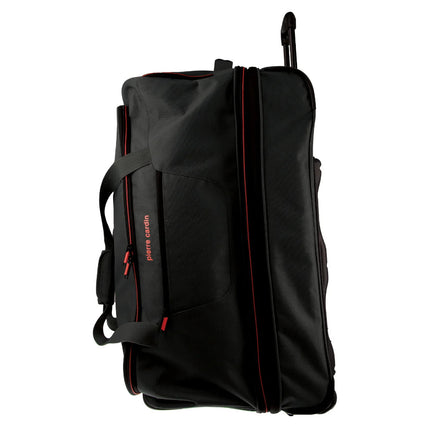 Pierre Cardin Trolley Bag Large Soft Travel Luggage Wheeled Duffle 82cm - Black.