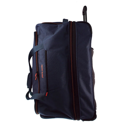 Pierre Cardin Trolley Bag Large Soft Travel Luggage Wheeled Duffle 82 Cm - Navy.
