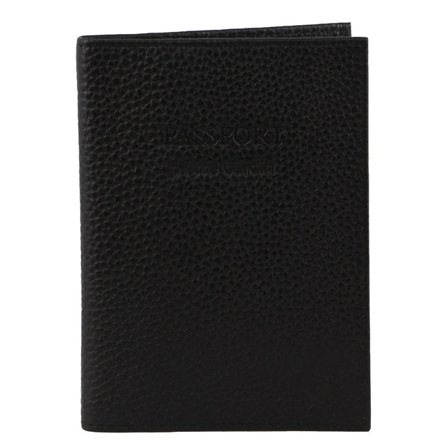 Pierre Cardin Slim Leather Passport Wallet Holder RFID Case Cover - Black.
