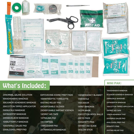 6x 258pcs Premium First Aid Kit Medical Travel Set Emergency Family Safety.