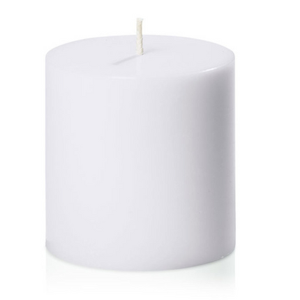 48x Premium Church Candle Pillar Candles White Unscented Lead Free 36Hrs - 7*7cm.