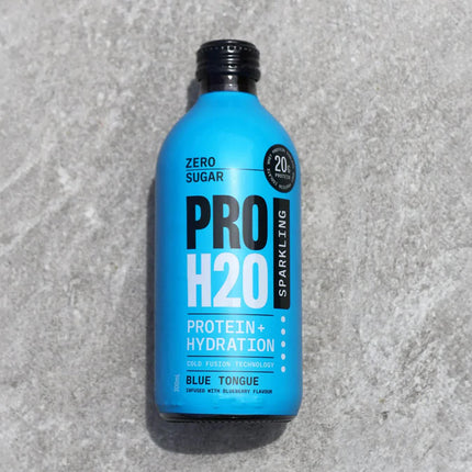 PRO H20 Sparkling 20g Protein Hydration Drink Zero Sugar Hydrate - Blue Tongue.