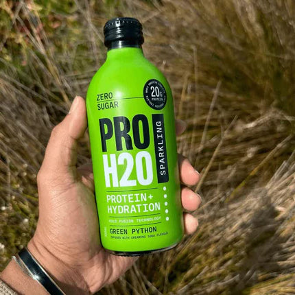 PRO H20 Sparkling 20g Protein Hydration Drink Zero Sugar Hydrate - Green Python.