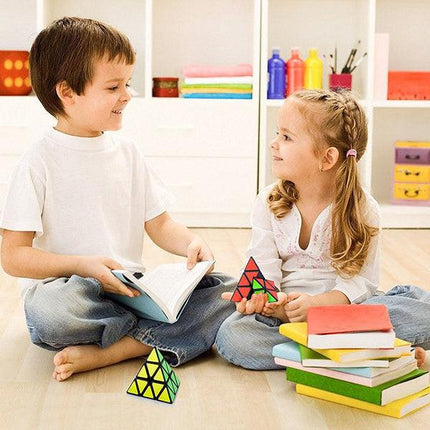 Educational Toy Triangle Speed Cube Pyramid Brain Teaser Puzzle Magic.
