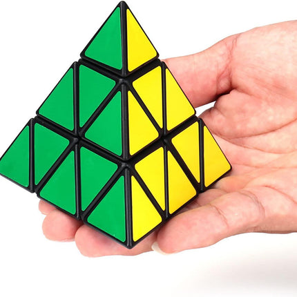 3x3 Triangle Speed Cube Pyramid Brain Teaser Puzzle Magic Educational Toy.