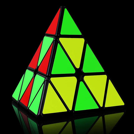 3x3 Triangle Speed Cube Pyramid Brain Teaser Puzzle Magic Educational Toy.